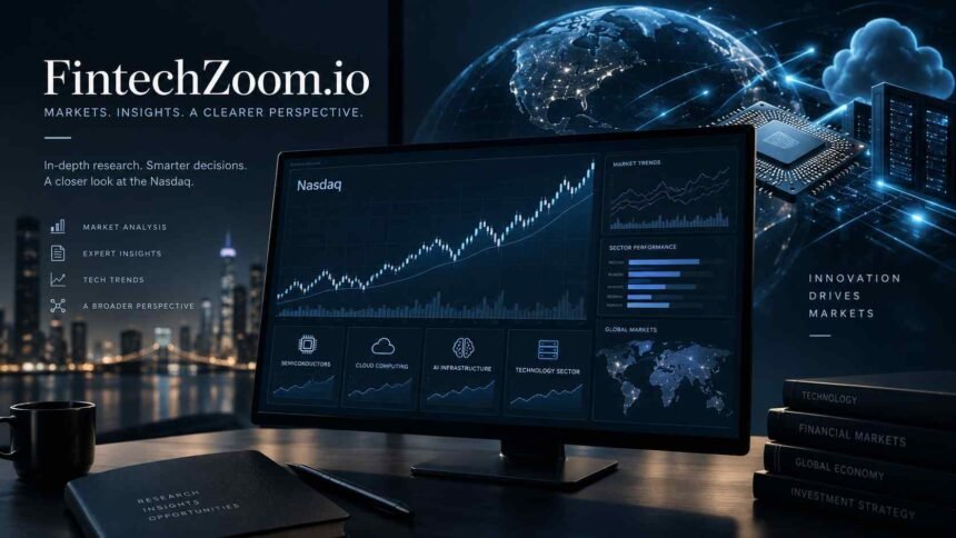FintechZoom.io Nasdaq market analysis with stock charts and financial data